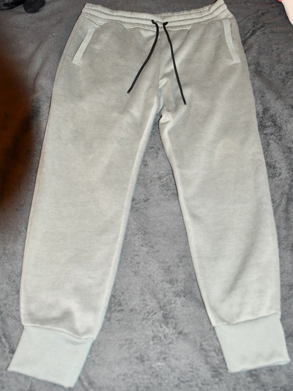 Men's Light Gray Fleece Joggers - Comfortable Everyday Sweatpants